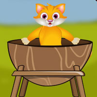Free online flash games - G2J Cat Rescue from Egg Cage