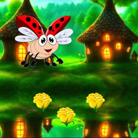 Free online flash games - Ladybug Reach Flower Garden