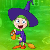 G4K Comical Grandma Witch Escape