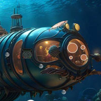 Free online flash games - Underwater Town Escape