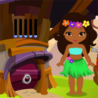 Games4King Cute Hawaiian Dancer Girl Rescue