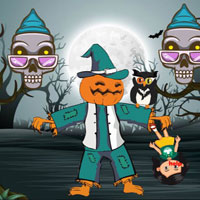 Free online flash games - Wow Save Kid From Scary Pumpkin