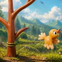 Free online flash games - Free the Trapped Bird