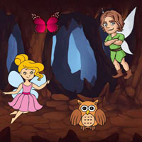 Free online flash games - Fairy Pair Trapped Cursed Cave