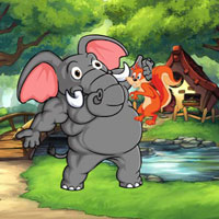 Free online flash games - Wow Squirrel Trapped To Giant Elephant
