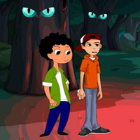 Free online flash games - Friends Terrifying Wilderness Escape