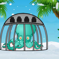 Games2Jolly Snowland Octopus Escape