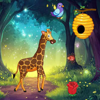 Free online flash games - Little Giraffe Lost Enchanted Woods