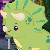 G4K Cartoon Triceratops Escape