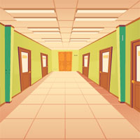 GFG Hallway Many Doors Escape