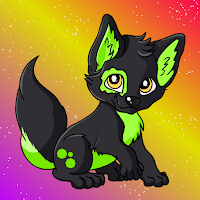 FG Black Neon Wolf Puppy