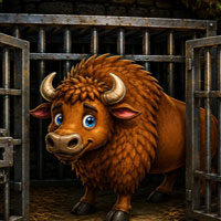 Free online flash games - Rescue the Locked Bison