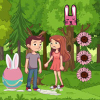 Free online flash games - Wow Couple Escaped Easter Land