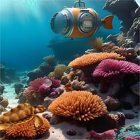 Free online flash games - Little Submarine Escape