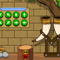 Free online flash games - Rescue the Trapped Viking Knight
