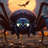 Free online flash games - Halloween Spider Web Treasure Escape