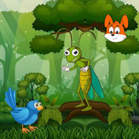Free online flash games - Trapped Grasshopper Reached Hut