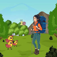 Free online flash games - G2R Girl Reaches Hiking Destination