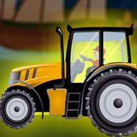 Free online flash games - G2J Find the Yellow Tractor Wheel