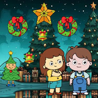 Free online flash games - Wow Kids Escaped Christmas Tree Kingdom