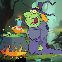 Free online flash games - BIG Free The Witch Trapped Girl