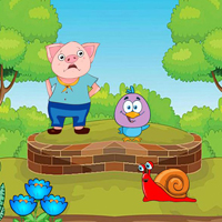 Free online flash games -  Piglet Discovers His Beloved