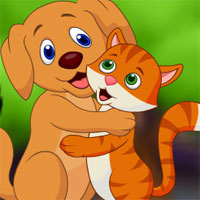 AVM Rescue Cute Cat and Dog