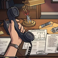 Free online flash games - A Brush with Crime