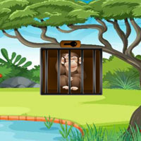 Free online flash games - Curious Monkey Rescue