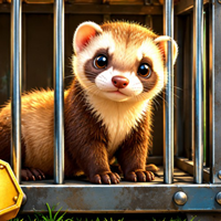 Free online flash games - Rescue the Cute Ferret