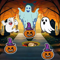 Free online flash games - Boy Escaped Ghosts Surroundings