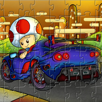 Toad Car Puzzle RaceCarGamesOnline