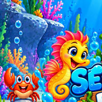 Free online flash games - Big Sea Horse Rescue