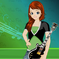 Girl Escape To Music Party