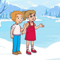 Free online flash games - Wow Siblings Escaped Snow Land