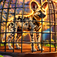 Free online flash games - Free the Wild Dog from Its Cage