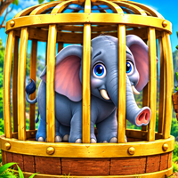 Free online flash games - Help the Lonely Elephant