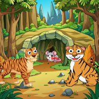 Free online flash games - Vicious Tigers Trapped The Rat