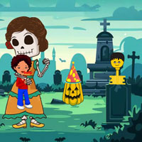 Free online flash games - Girl Escaped Skeleton Catch