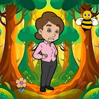 Free online flash games - Office Girl Lost The Car
