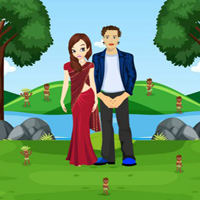 Free online flash games -  Wow Couple Escaped Lilliput Jungle