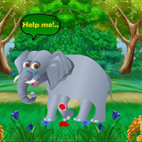 Free online flash games - BIG Help The Wounded Elephant