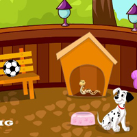 Free online flash games - Gorgeous Dalmatian Dog House Rescue