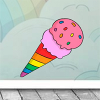 Free online flash games - 8B Rainbow Dream World Escape