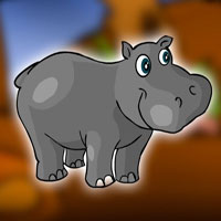 Free online flash games - Hippopotamus Escapes from the Cave