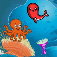 Free online flash games -  Octopus Joins Birthday Celebration