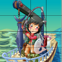 Fisherman Sliding Puzzle