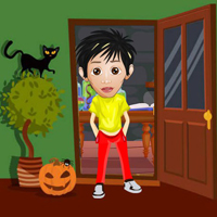 BEG Boy Escape From Halloween Room