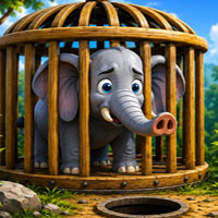 Free online flash games - Free the Trapped Elephant