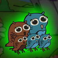 Free online flash games - G2J Escape the Owls Family from Cage